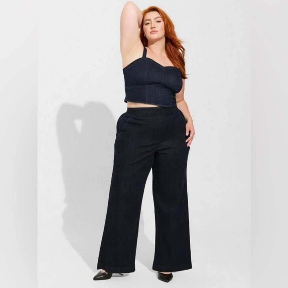 Torrid Wide Leg Super Soft High-Rise Trouser Jean Size 14